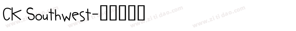 CK Southwest字体转换